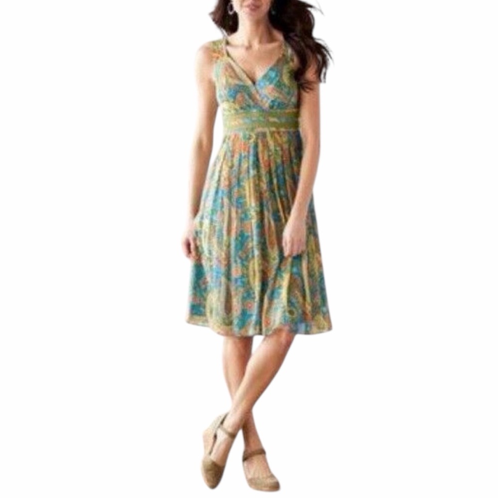 Sundance Sea of Dreams Paisley Silk Dress